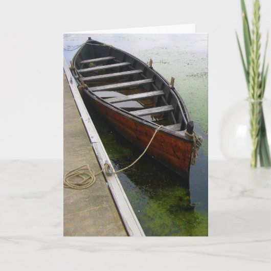 Carte Bateau de canot à quai (Devant)