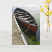 Carte Bateau de canot à quai (Fleur jaune)