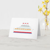 Carte Bateau de croisière (Fleur jaune)