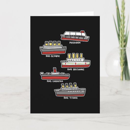 Carte Bateau de croisière célèbre Rms Titanic Britanic P (Devant)