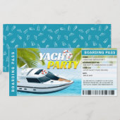 Carte Bateau de croisière de plaisance Anniversaire Fête (Devant / Derrière)