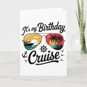 Carte Bateau de croisière fêté Mon anniversaire Fête 202