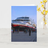 Carte Bateau de croisière norvégien (Fleur jaune)