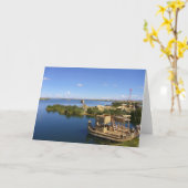 Carte bateau de l'île de titicaca (Fleur jaune)