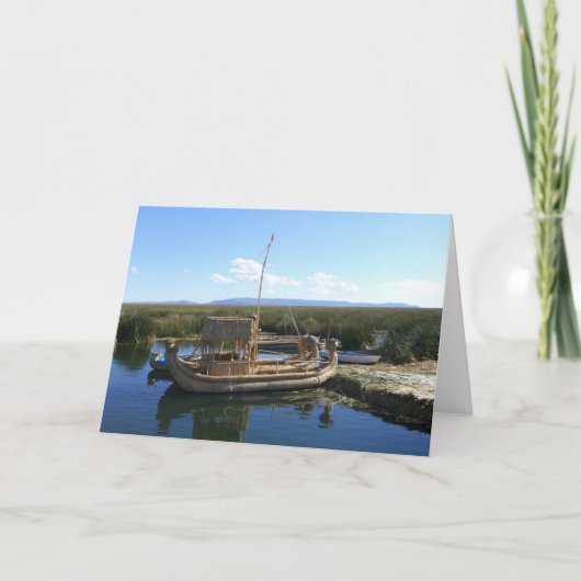 Carte bateau de l'île d'uros (Devant)