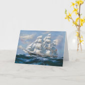 Carte Bateau de navigation vintage (Fleur jaune)