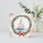 Carte Bateau de Noël (Debout devant)