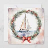 Carte Bateau de Noël (Devant)