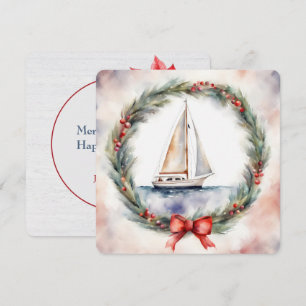 Carte Bateau de Noël