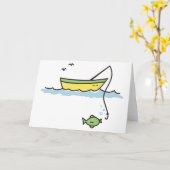 Carte Bateau de pêche (Fleur jaune)