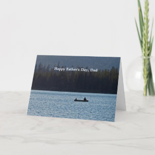 Carte Bateau de pêche avec pêcheurs Fête des pères pour