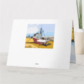 Carte Bateau de pêche pittoresque modifiable  (Dos)