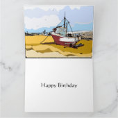 Carte Bateau de pêche pittoresque modifiable  (Intérieur)