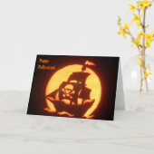 Carte Bateau de pirate éffrayant (Fleur jaune)