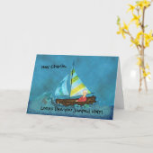 Carte Bateau de saut ? Retraite (Fleur jaune)