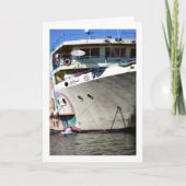 Carte Bateau égyptien sur le fleuve Nil, Luxor (Devant)