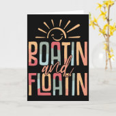 Carte Bateau et flottaison Vacances d'été Vie lacustre R (Fleur jaune)