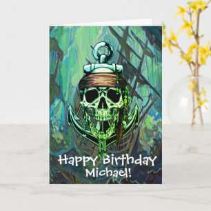 Carte Bateau Fantôme Pirate Anniversaire