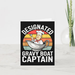 Carte Bateau Gravy Capitaine Funny Thanksgiving Food