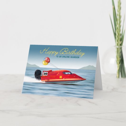 Carte Bateau haute performance pour le 20e anniversaire  (Devant)
