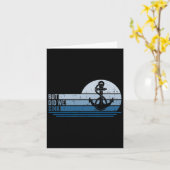 Carte Bateau Mais Avons-Nous Éclaté Pontoon Capitaine 1 (Fleur jaune)