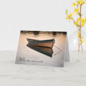 Carte Bateau Old Row sur Calm Lake Sympathy (Fleur jaune)