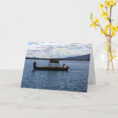 Carte bateau péruvien (Fleur jaune)