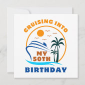 Carte Bateau pour mes 50 ans de croisière (Dos)