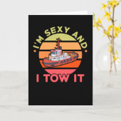 Carte Bateau remorqueur (Fleur jaune)