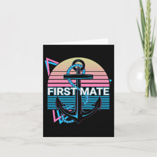 Carte Bateau Retro First Mate