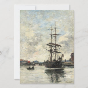 Carte Bateau sur les Touques Eugene Boudin(Français, 182