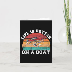 Carte Bateau Vie Capitaine Bateau Skipper Seamen Moteur