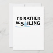 Carte Bateau Voile Cadeau Hearbeat Funny Voilier (Devant)