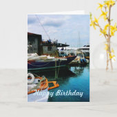 Carte Bateaux à quai à Newport RI (Fleur jaune)