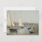 Carte Bateaux à voile à Argenteuil par Gustave Caillebot (Devant)