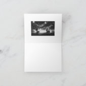Carte Bateaux à voile et comètes B&W (Intérieur)