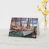 Carte Bateaux À Voile Morts À Key West (Fleur jaune)