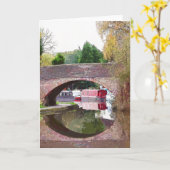 CARTE BATEAUX DE CANAL (Fleur jaune)