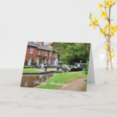 CARTE BATEAUX DE CANAL (Fleur jaune)