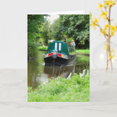 CARTE BATEAUX DE CANAL (Fleur jaune)