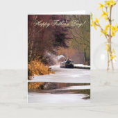 CARTE BATEAUX DE CANAL (Fleur jaune)