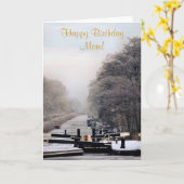 CARTE BATEAUX DE CANAL (Fleur jaune)