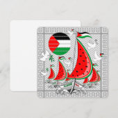 Carte Bateaux de la Flottille de la Liberté Mondiale à G (Devant / Derrière)