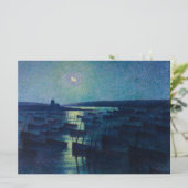 Carte Bateaux de pêche au clair de lune (Camaret, France (Debout devant)