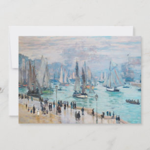 Carte Bateaux de pêche quittant le port   CLAUDE MONET