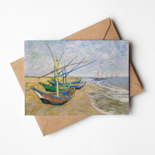Carte Bateaux de pêche   Vincent Van Gogh