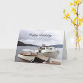 Carte Bateaux de pêche vintages (Fleur jaune)