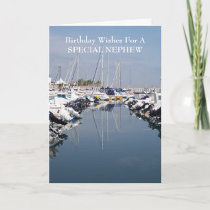 Carte Bateaux personnalisés Nephew Anniversaire