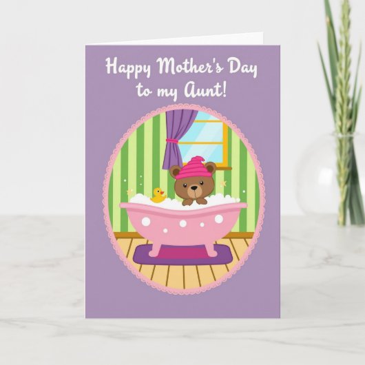Carte Bath Time Mothers Day Card (Devant)