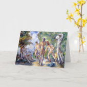 Carte Bathers Fine Art Greetings Card (Fleur jaune)